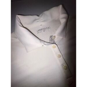 Nike Golf Dri FIT Womens OFF White Polo Shirt Willow Creek Logo M
